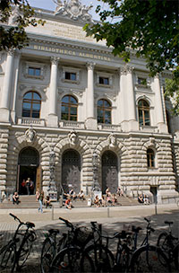 Eingang der Universit�tsbibliothek Bibliotheka Albertina