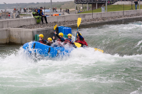 Wildwasser-Rafting im Kanupark