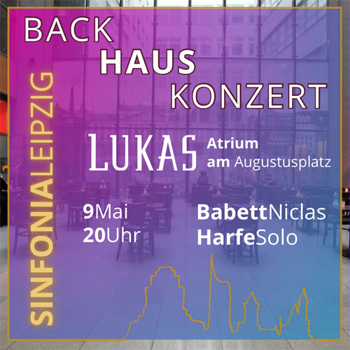 Backhauskonzert im Atrium des Lukas Bäcker