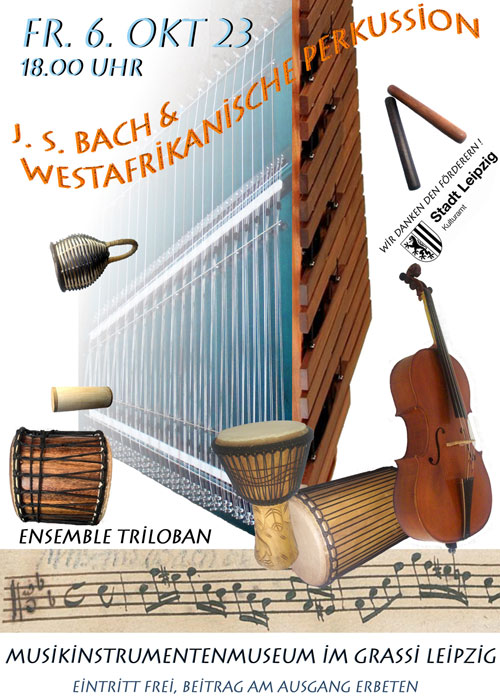 Veranstaltung in/um Leipzig: Ensemble Triloban »J. S. Bach & Westafrikanische Perkussion«