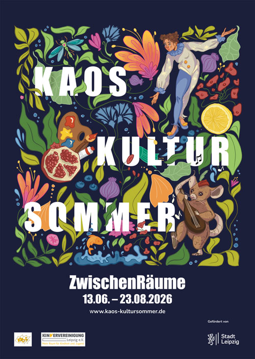 KAOS Kultursommer 2026, Grafik: Therese Vopel