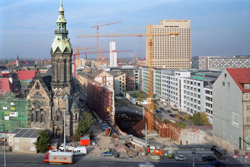 © Ralf Schuhmann - Leipzig Löhrstraße/Tröndlinring, Oktober 1994