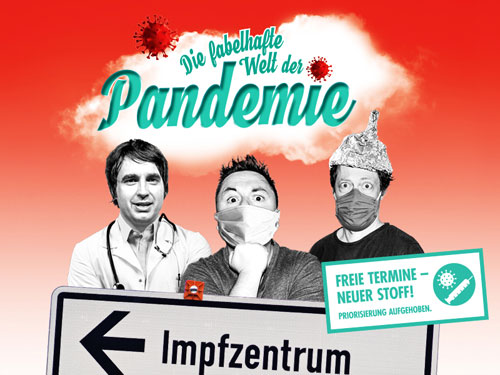 »Die fabelhafte Welt der Pandemie« mit André Bautzmann und Robert Günschmann; Foto © Tilly Domian Fotografie