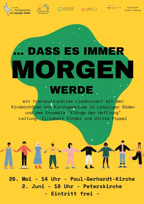 »... dass es immer Morgen werde« – Konzert mit großem Kinderchor und Ensemble »Klänge der Hoffnung«