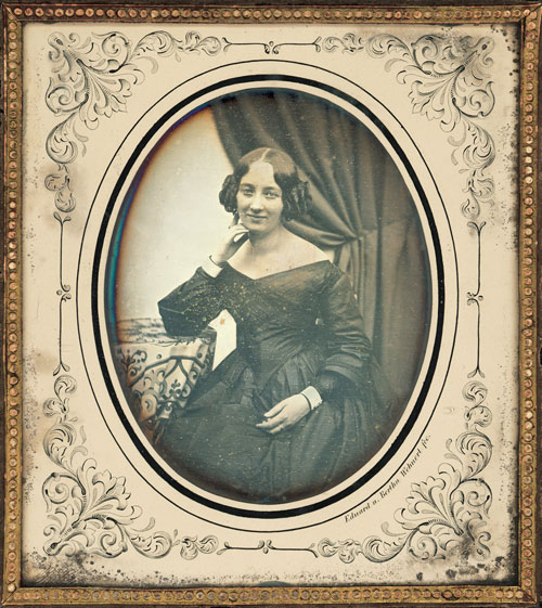 © Stadtgeschichtliches Museum Leipzig, Foto: Daguerreotypie einer Frau von Bertha Wehnert-Beckmann, vermutlich 1847, Inventar-Nr.: F/2685/2003.  