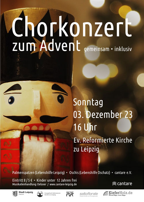 Veranstaltung in/um Leipzig: Chorkonzert zum Advent mit Cantare e.V.