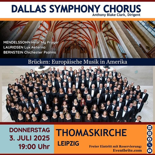 Brücken: Europäische Musik in Amerika - Dallas Symphony Chorus