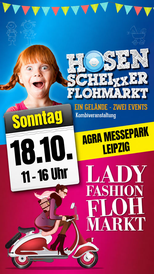 Hosenscheixxer-/Ladyfashion-Flohmarkt Leipzig, Bild: Janine Sandig, JS Veranstaltungszentrum