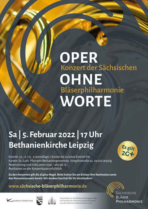 Veranstaltung in/um Leipzig: »Oper ohne Worte« - Sächsischen Bläserphilharmonie